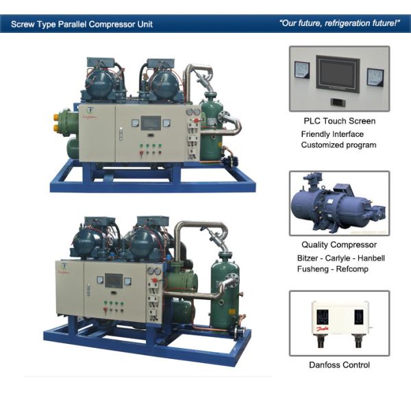 Cool Room Refrigeration Unit Anbell Carrot Precooling Cold Storage 400hp