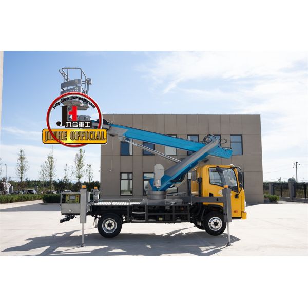 23m China Telescopic Articulated Aerial Work Platform Factory JIUHE Elevating Work Platform 23m Bucket Truck