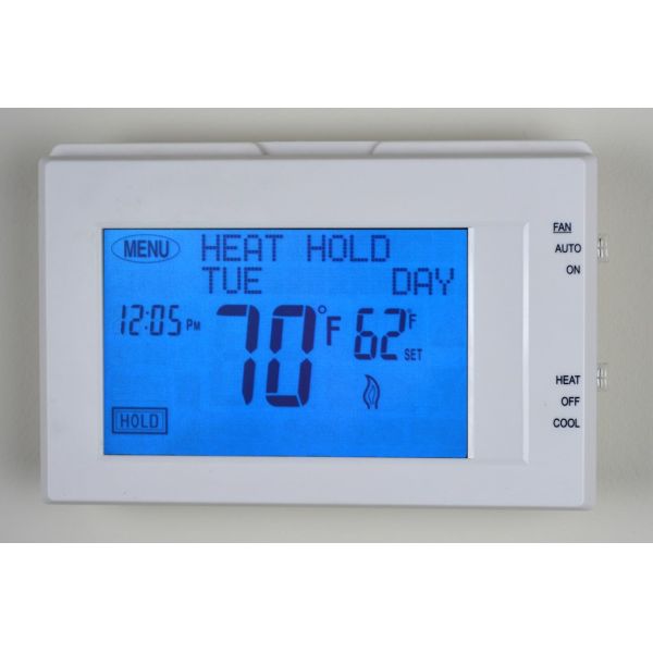 7 Segment TN LCD Display For Thermostat Positive Mode 86mm * 49mm * 2.8mm Outline Size