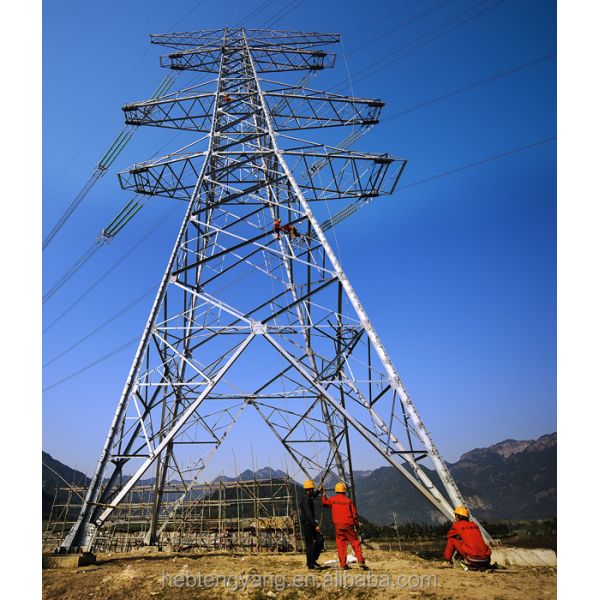 transmission line electrical power angle iron tower