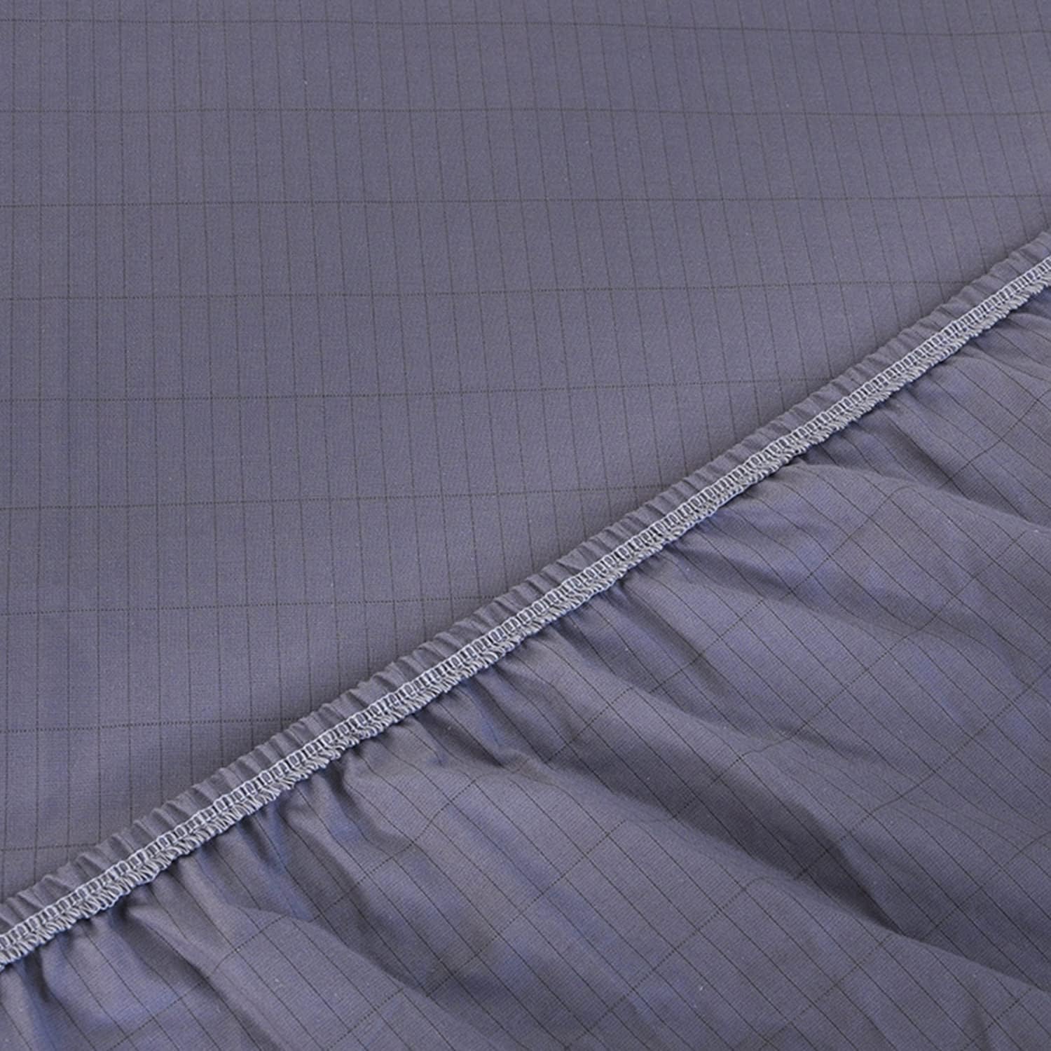 Grounding Fitted Sheet Silver Cotton Fabric Mat for Bed Improve Sleep Lower Inflammation Within 15ft Cord