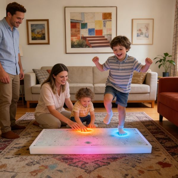 Interactive LED Sensory Dance Floor Tiles for Kids – Touch Responsive Autism Sensory Play Equipment