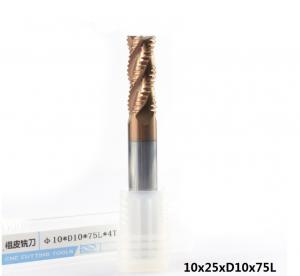 Wholesale 10mm Shank Precision Cutting Tools 4 Flute 45 Degrees TICN Coated Roughing End Mill from china suppliers