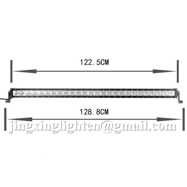 49 inch car led light bar 260w single row led bar lights for off-road