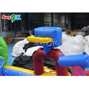 Inflatable Bouncy Slides Custom Backyard Robot Themed Inflatable Water Slide