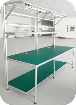 Lean pipe workbench/Assembly line
