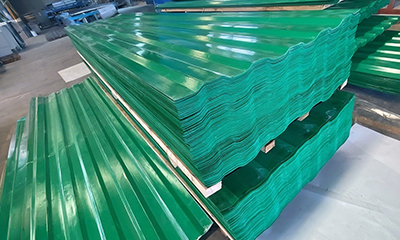 FRP Gel-Coated Corrugated Sheets Gel-Coat Glossy Surface Anti-Aging