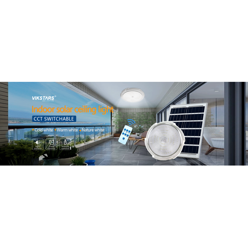 200W Household Solar Ceiling Light White Warm Neutral Light Indoor