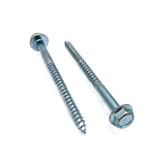Blue White Zinc Plated Hex Head Screw With Flange