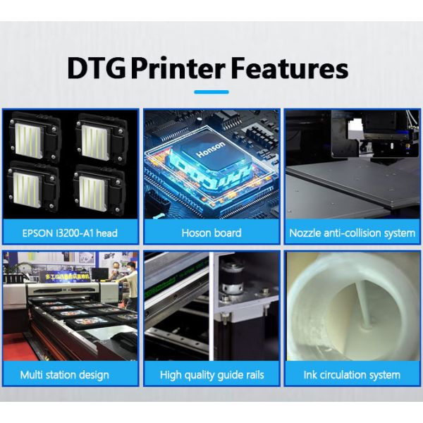 Fast Custom Production Smart DTG Apparel Printer With One Button Operation