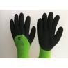Acrylic Liner Crinkled Latex Coated Gloves Double Dipping Palm Pattern for sale