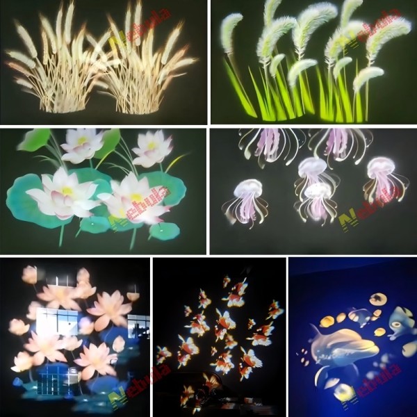 200W Outdoor LED Projector Ripple Floating Zoom Gobo Dynamic Waterproof IP65