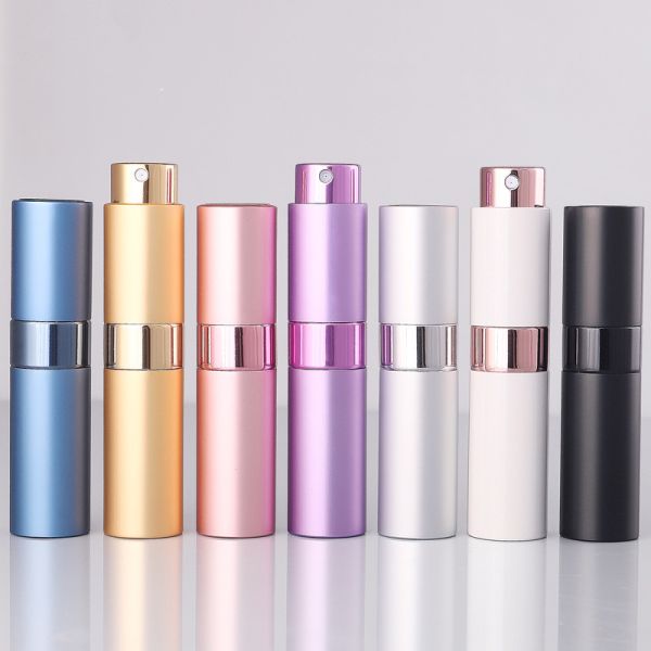 Engraving Surface 5ml 8ml 10ml Mini Empty Clear Spray Bottle Refillable Glass Perfume Sample Atomizer Tester for Perfume