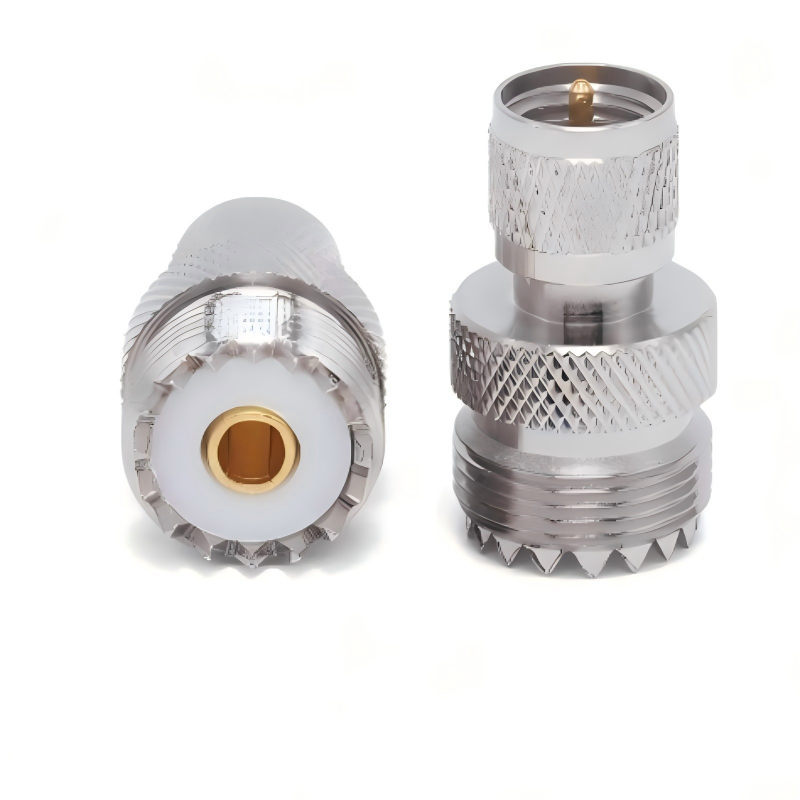 50Ω Impedance UHF to Mini-UHF RF Adapter with DC-2.5GHz Frequency Range and Low VSWR ≤1.25 for Stable Signal Transmission