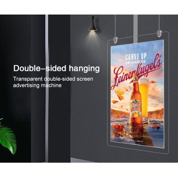 Ceiling Mounted Double Sided 1.98mm Thickness WiFi Digital Signage