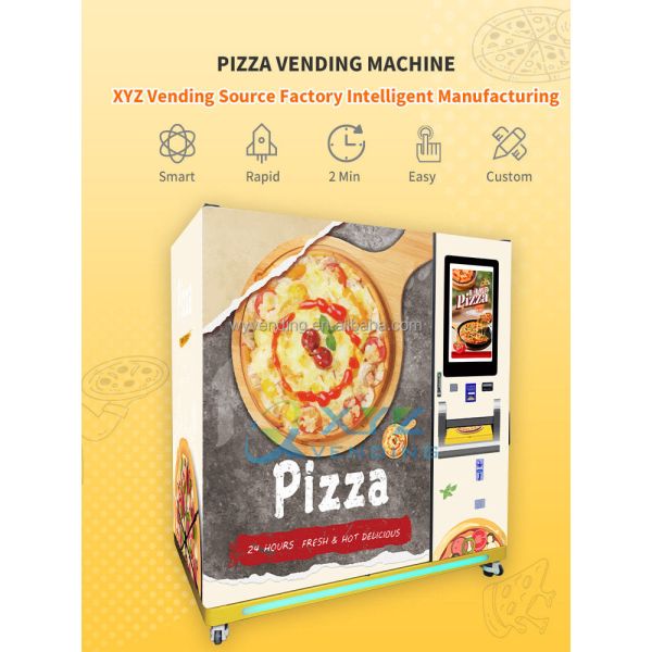 32 Inch Touch Screen Coin Banknote Qr Code Self-service Elevator Pizza Vending Machine Automatic