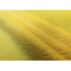 210GSM Soft 100% Polyester Embossed Pattern Micro Velvet Fabric - Yellow