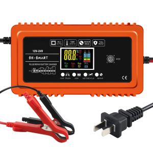Wholesale Digital Display 12v 24v 10a High Power Intelligent Battery Charger for Car and Motorcycle Battery Maintenance from china suppliers