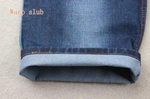 China 12.1OZ 100 Cotton Denim Fabric No Stretch With Crosshatch Slub Siro Yarn on sale