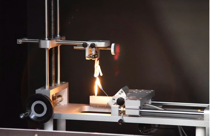 Material Burning Horizontal Flammability Tester , 220v Needle Flame Test Apparatus