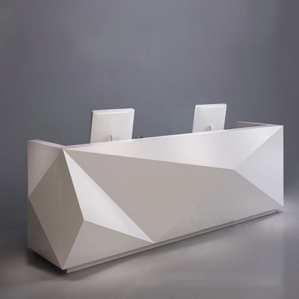 Fashionable Shape Reception Desk Display Case Luxury For High End Company