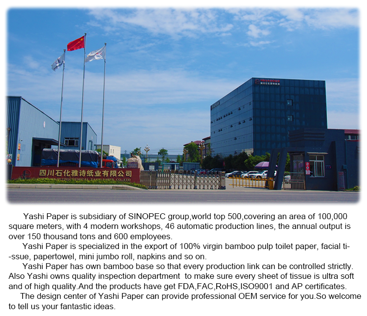 OEM dissolved bamboo pulp cheap papel higienico