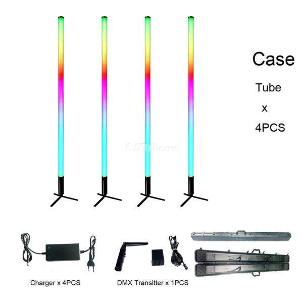 4 Dimming Modes IP65 DMX LED Tube Light 360 RGB Pixel For Disco Club