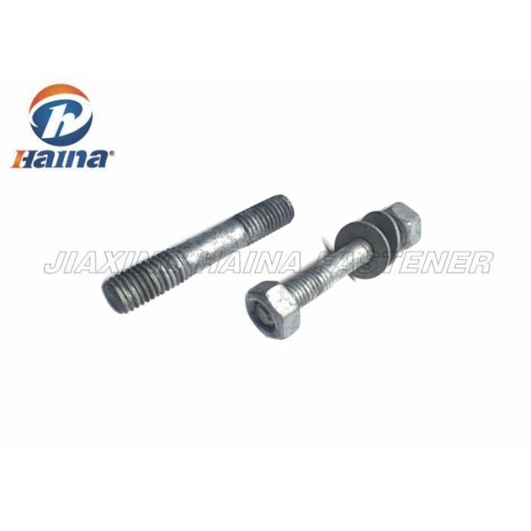 HDG Double End Threaded Studs M22 Hex Head Bolts and Nuts with Washers