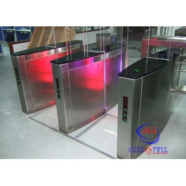 Building Time Attendance Swing Gate Turnstile , Swipe Card Speed Gate Systems