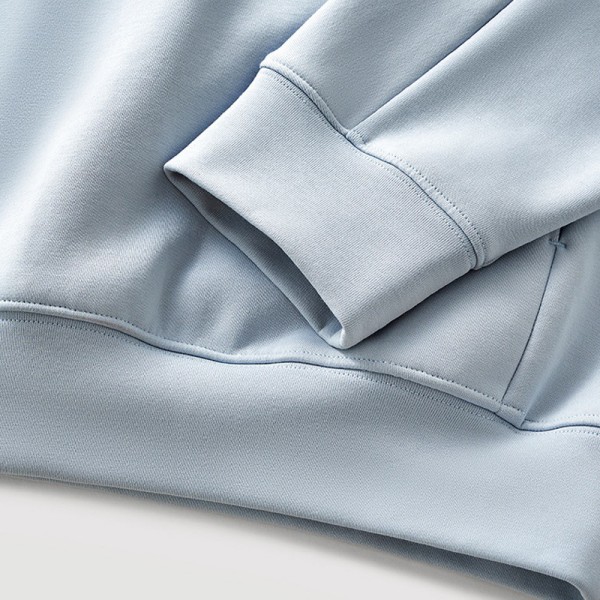 Custom OEM Lycra Pique Stretch Half Zip Sweatshirt, Jelly Double Sided Fabric Casual Pullover