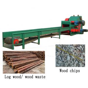 Wholesale Big Log Waste Wood Chipper Shredder With 6 Meter Auto Feeding Conveyor from china suppliers