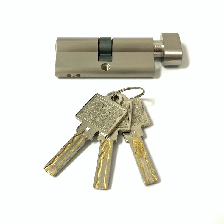 Single Open Zinc Brass Cylinder Custom Size 70mm Lock Barrel