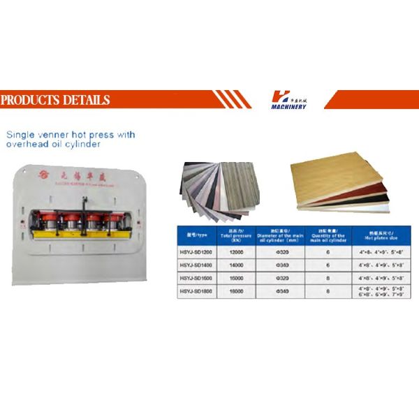 Two Sides Laminate Hot Press Machine / Wood Veneer Press Machine