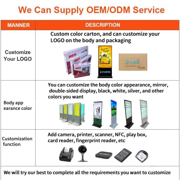 Indoor Use Android 43 49 55 Inch IPS LCD Advertising Kiosk Interactive Touch Screen Floor Standing Network Digital Signage