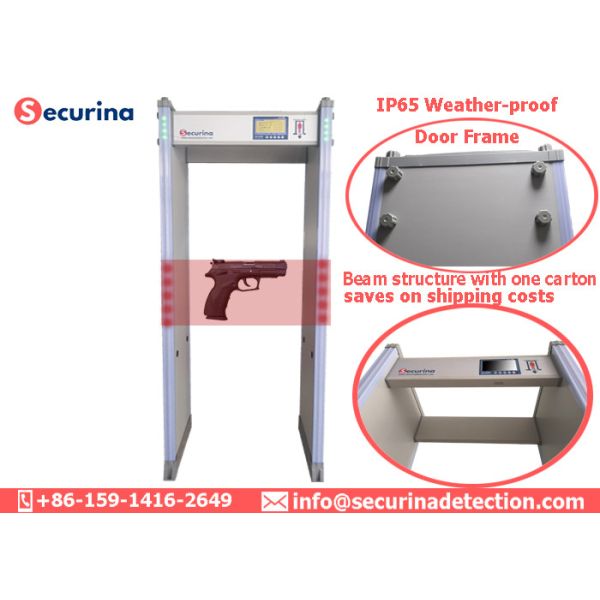 High End Security Gate Scanner , Metal Detector Walk Through Gate 60 Zones