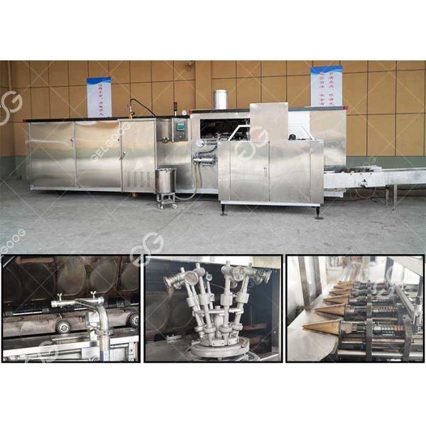 Customized Automatic Crispy Ice Cream Cone Production Line 4000-5000 Pcs/H