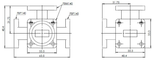 12-18GHz WR-62 WAVEGUIDE MAGIC T