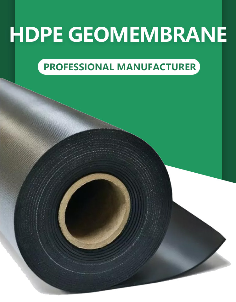 Anti Puncture and UV Resistant Geomembrane for Fish Ponds High Density Polyethylene EVA