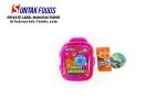 Colorful Dextrose Comparess Candy And Cartoon Sticker Small Luggage Packaging