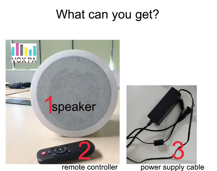 30W 5-inch Coaxial Speaker 15V/2A ABS Ceiling Active Speaker Bluetooth USB Good Sound OEM ODM