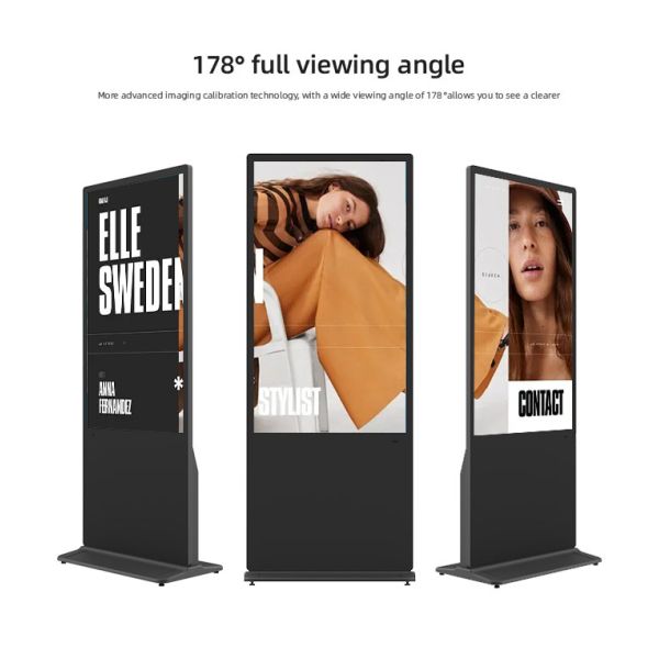 65'' Ultra-Thin Bezel HD LCD Advertising Machine Anti-Explosion Vertical LCD Advertising Player Digital Signage