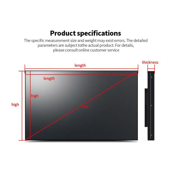 Splicing Screen Seamless Indoor LCD Video Wall Panel For Advertising