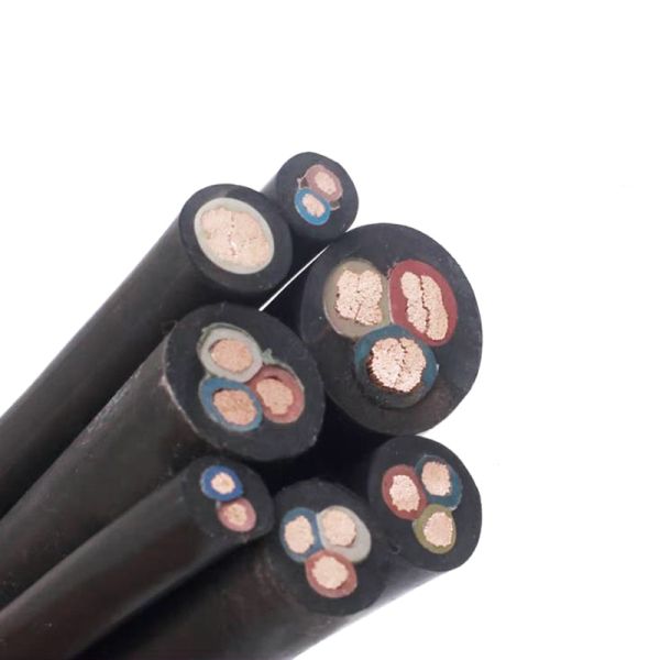 15mm 3 Core Copper Rubber Welding Cable Heat Resistant Rubber Sheathed Cable