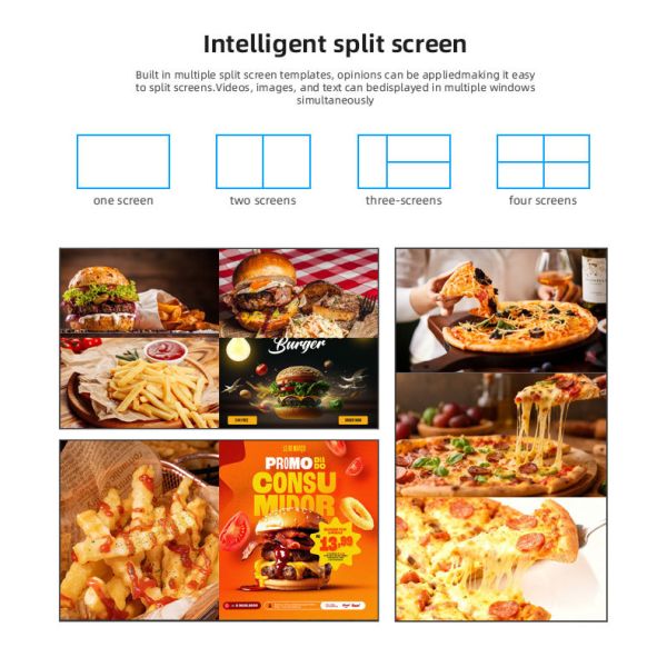 Android Digital Signage Player Electronic Menu Board for Milk Tea Store Retail