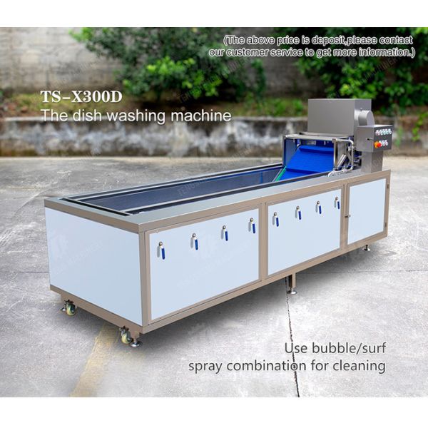 380V 3.5KW Stainless steel blanching machine bubble cleaning blanching equipment water bath spray equipment