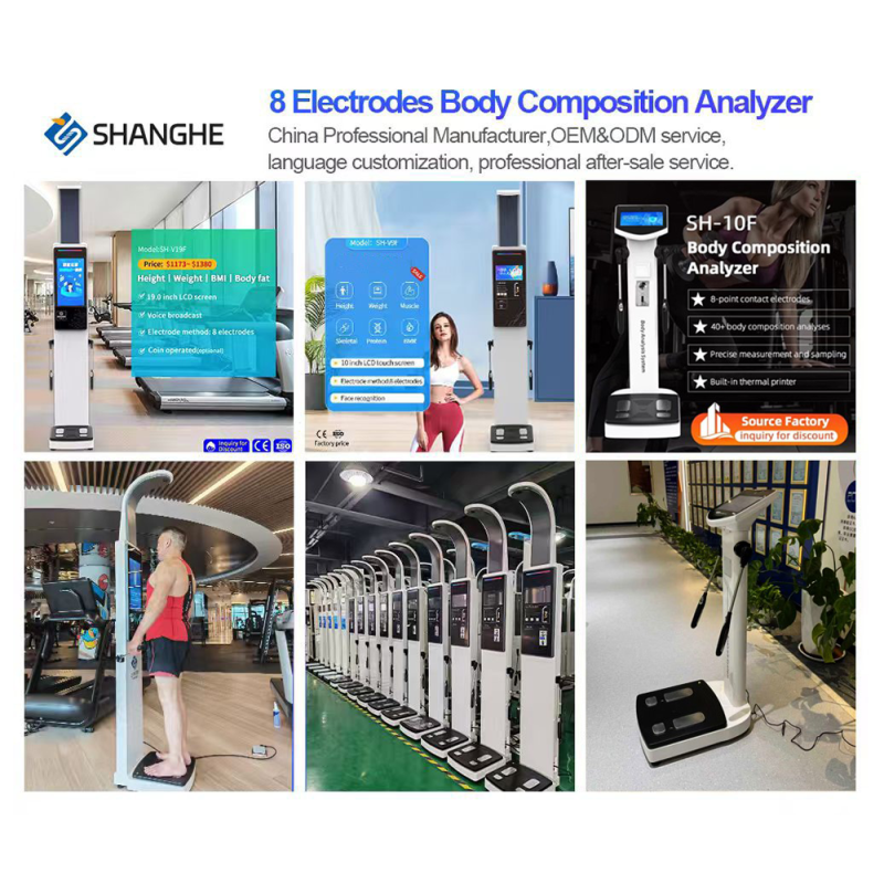 Gym Use Full Body Analyzer Body Scanner Analyzer Scanner Machine Human Composition Measurement Fat Analyse