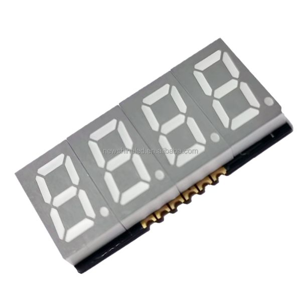 0.39 Inch 4 Digit SMD LED 7 Segment Display Digital Height 10mm Red Surface Color Ideal for Electronic Counters Timers and Display Equipment
