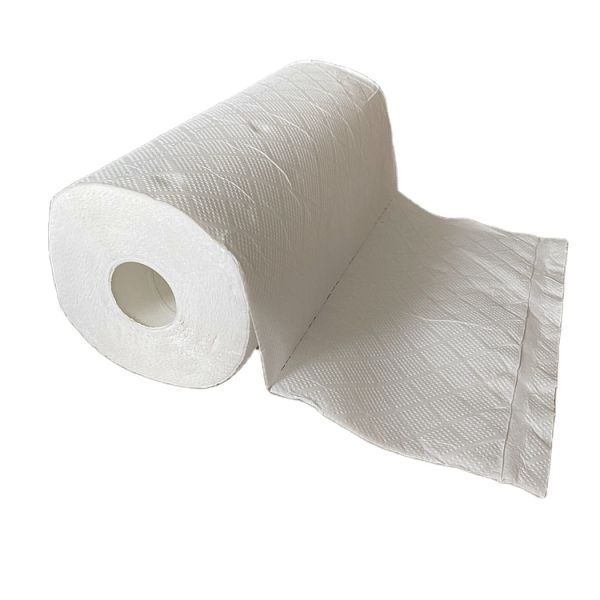 High quality Standard size Unbleached eco pulp paper roll disposable kitchen towel paper