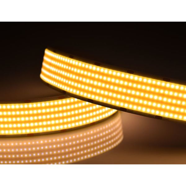 Customizable 40W/M 90Ra COB LED Strip Dimmable 1600LEDS 24V 30MM PCB CE/RoHS Certified