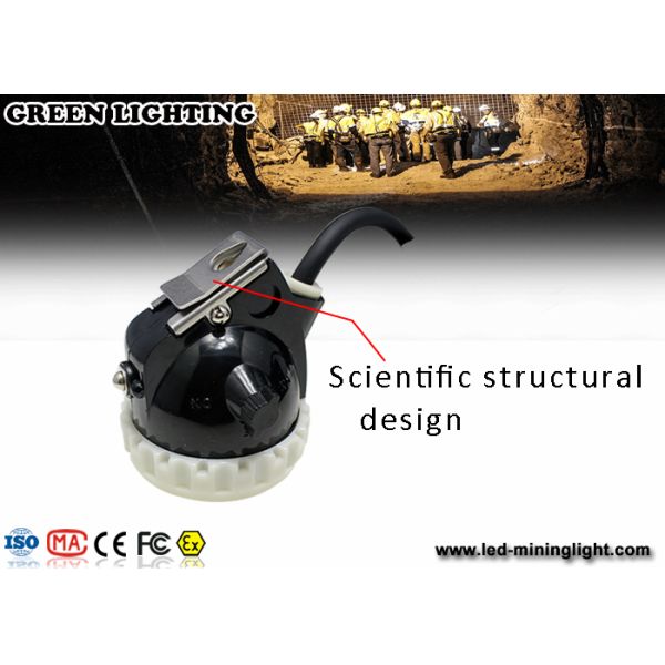 10000lux High Brightness LED Mining Headlamp , 3.7V 6.6Ah Underground Cap Lamps